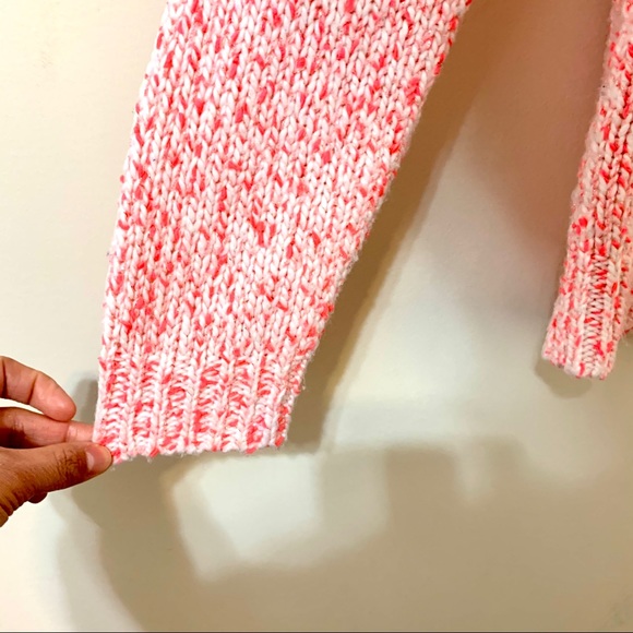 St. John’s Bay Sweater - Pink/White/Metallic Gold - Picture 5 of 9